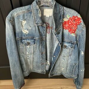 Embroidered American Eagle Jean jacket